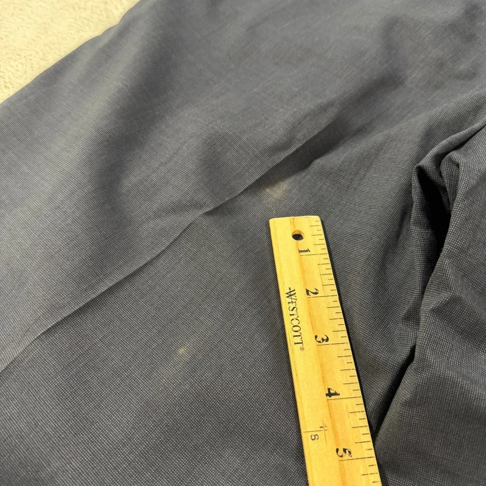 Jos A Bank Mens 42R Gordon Navy Blue Wool 2 Button Suit Pleated Cuffed 36x28
